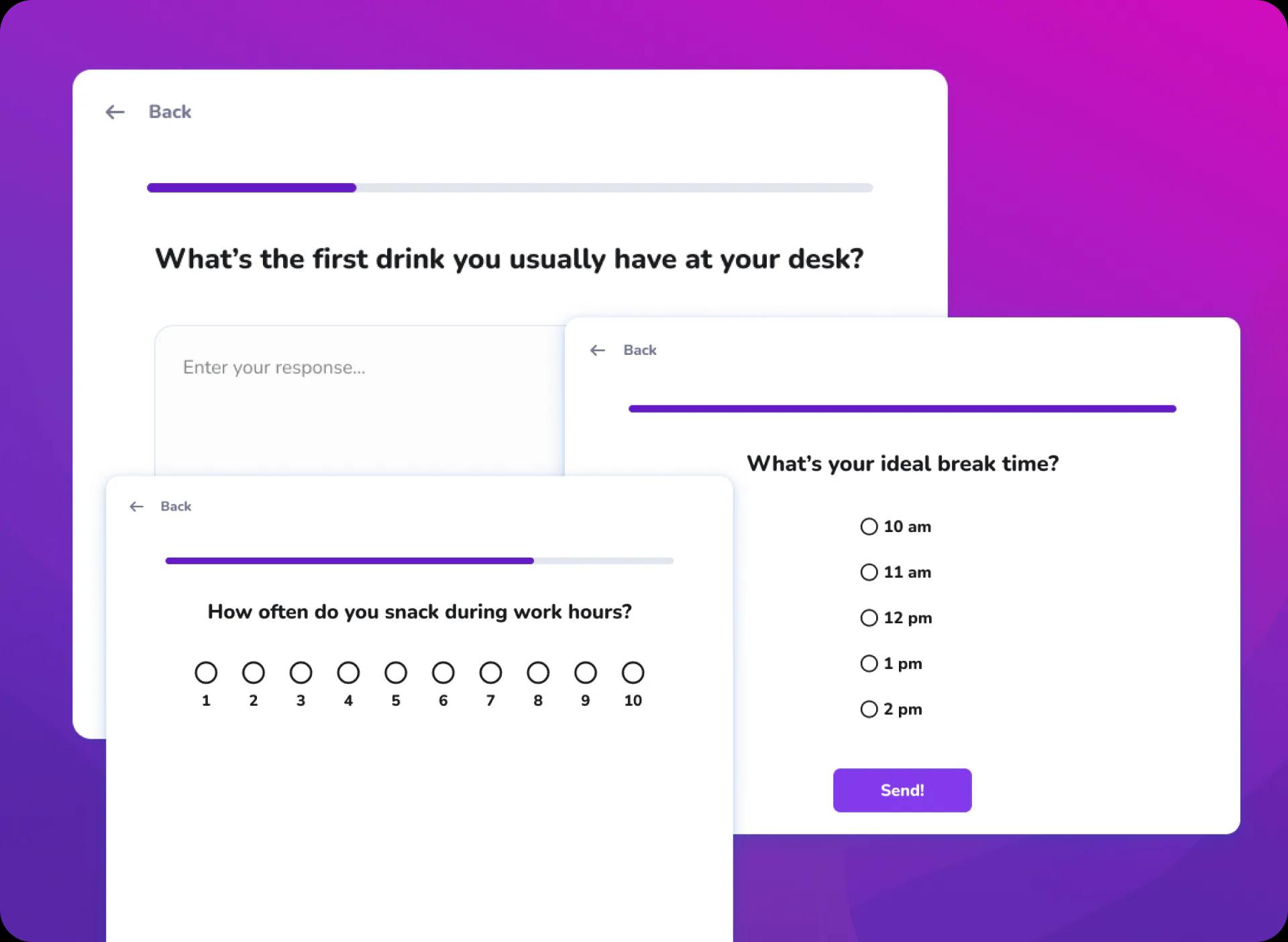 New hires answer in their flow