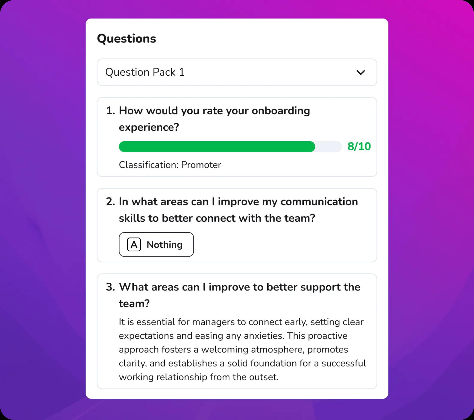 Store insights in employee profiles