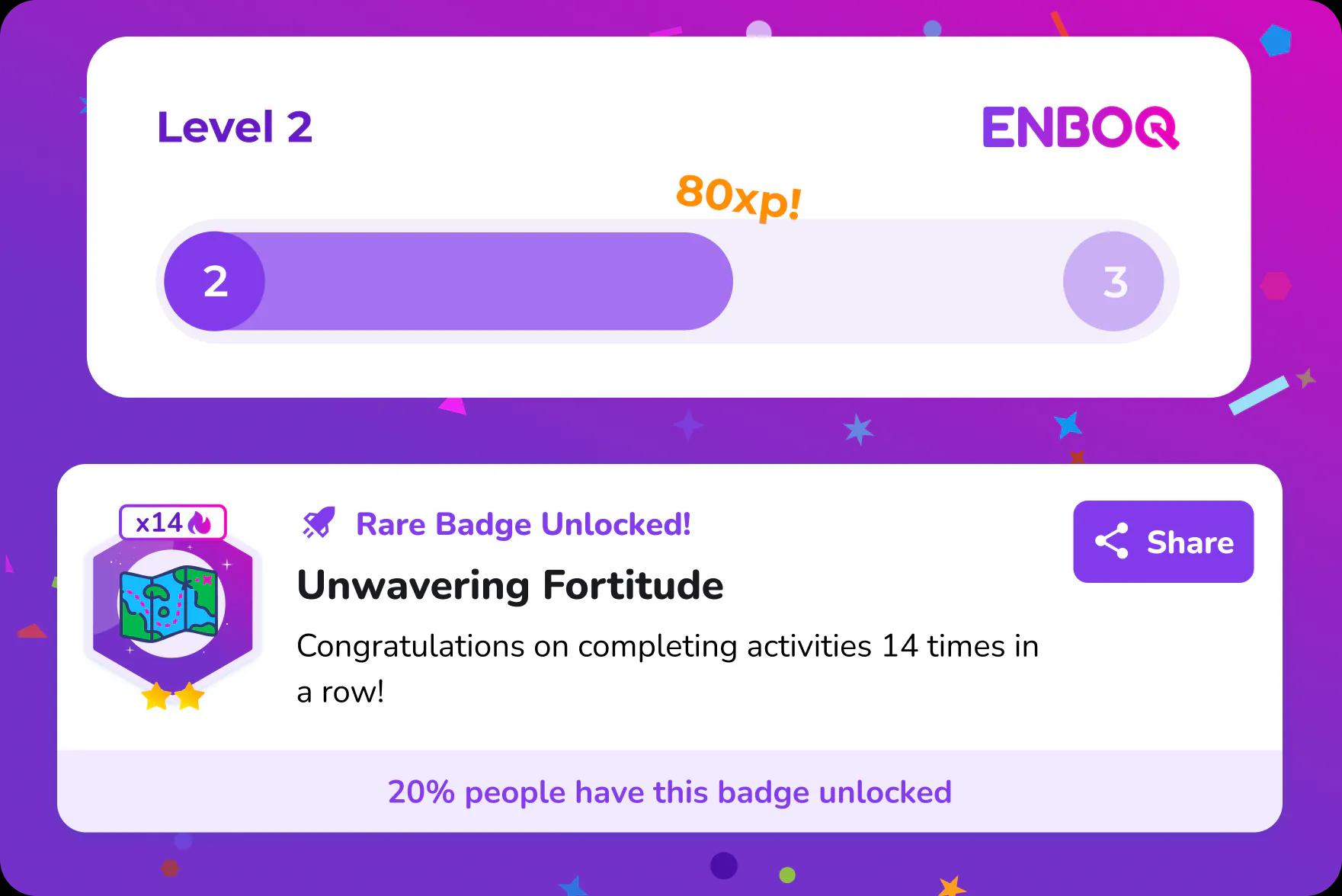 XP and leveling system